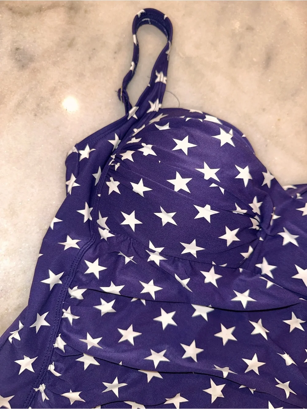 Nip Tuck Size 10 Navy‎ Star Print One-Piece Swimsuit